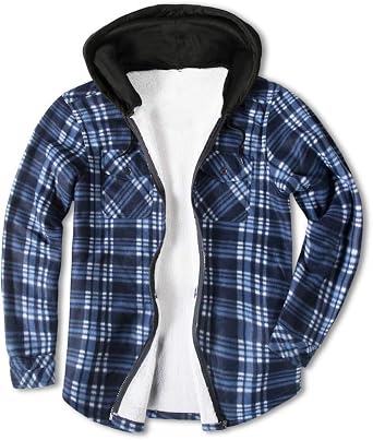 Sherpa Lined Flannel Shirt Jacket Flash 