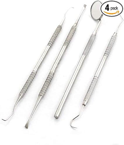 Amazon Com Precise Canada Dental Tartar Calculus Plaque Remover Tooth Scraper Dental Mirror Scaler Set Health Personal Care