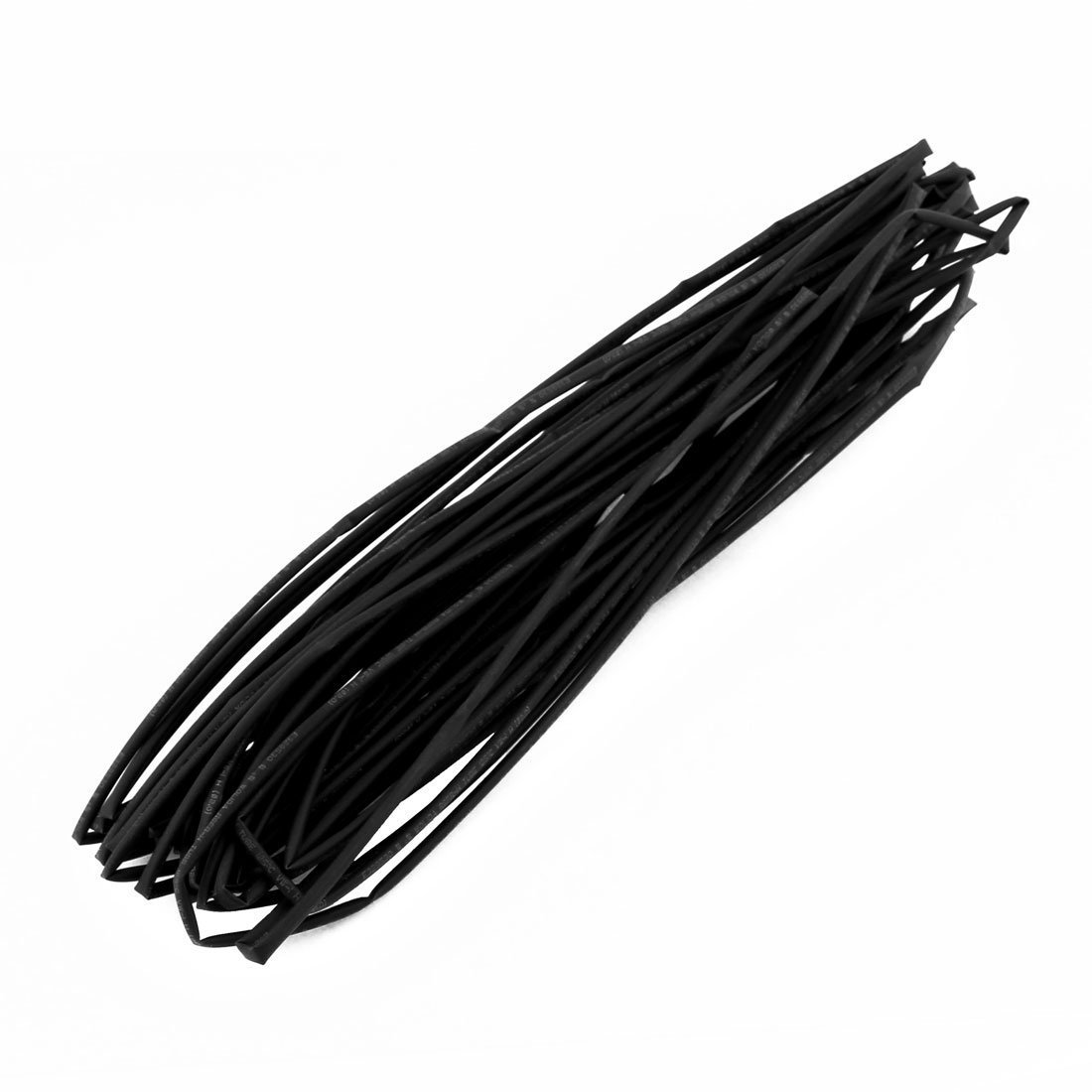 sourcingmap Polyolefin 13M Length 2mm Dia Heat Shrinkable Tube Sleeving Black