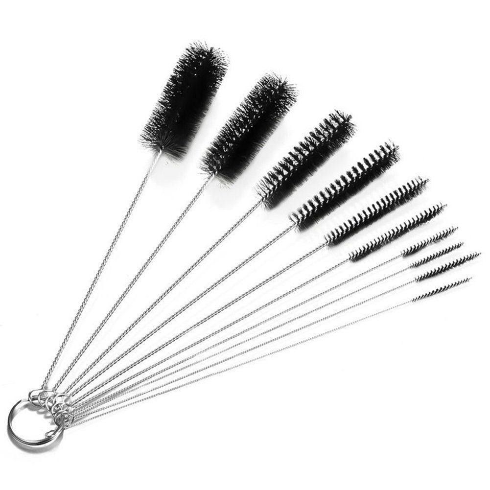 Tube Cleaning Brushes Set with Nylon Bristles, 10 Pieces Cleaning Kit