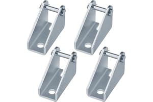 heneng 4 Pcs Linear Actuator Mounting Bracket, 1/8" Thick, Steel Electro-Galvanized