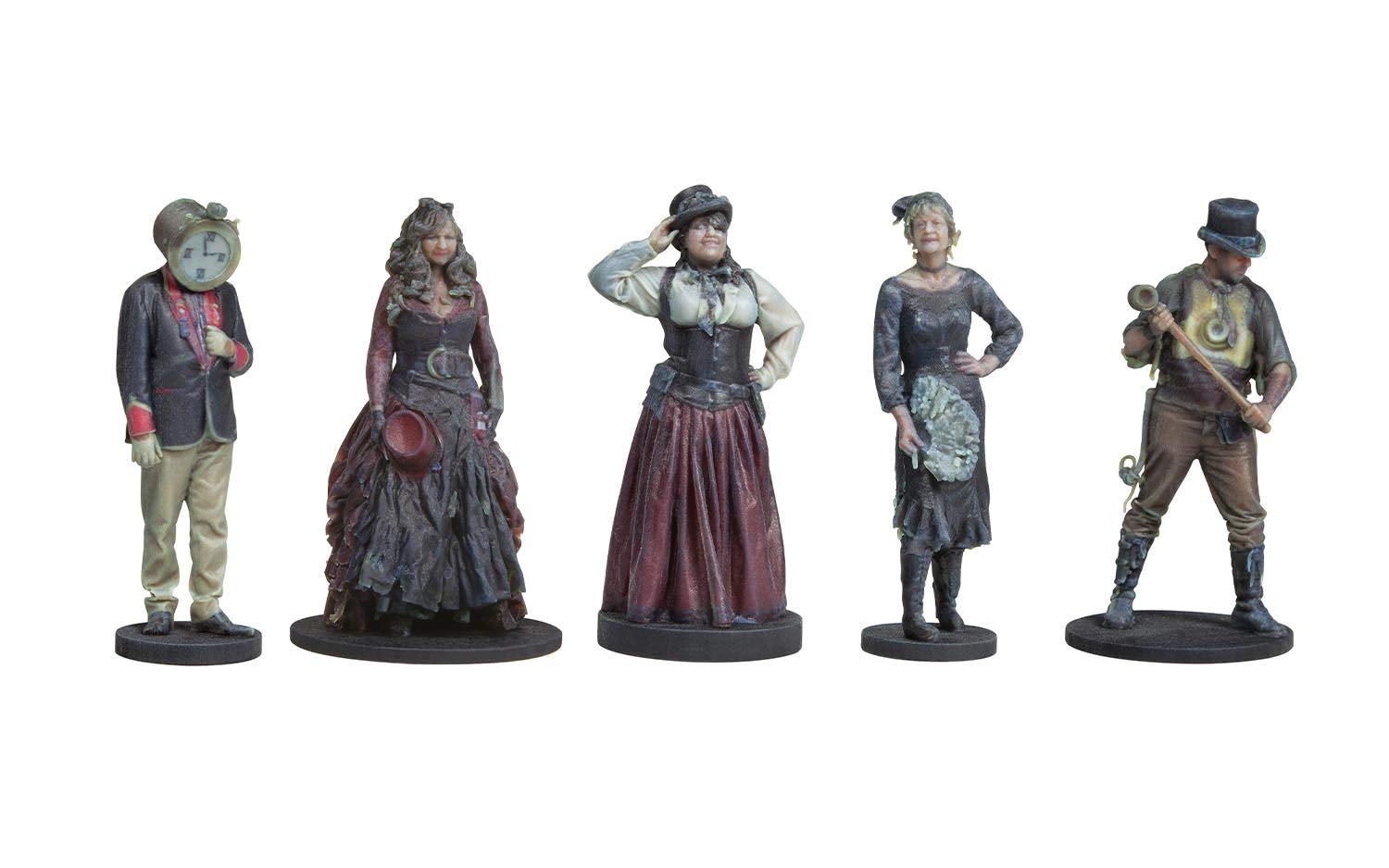 Bassett-Lowke BL8011 SteamPunk passengers standing pack 2-5 figures (unpainted)