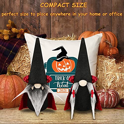 2 Pcs Halloween Witches Gnome Rudolph Dolls Halloween Plush Faceless Decorations for Kids Gift Halloween Party Home Table Decorations