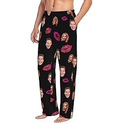 Personalized Custom Pajama Pants For Men With Face