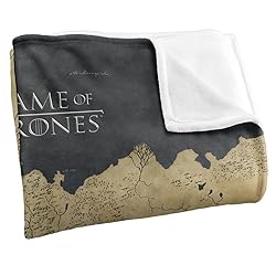 Game of Thrones Blanket, 60"x80" Westeros Map Silky