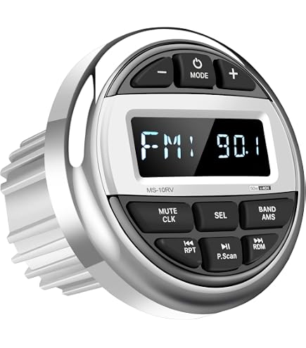 Marine Bluetooth Radio Jensen Heavy Duty JHD910 Mini Waterproof AM/FM ...