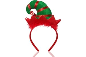 UTAVU Elf Hat Headband Christmas Halloween Holiday Party Cute Hair Hoop Headwear for Adult girls