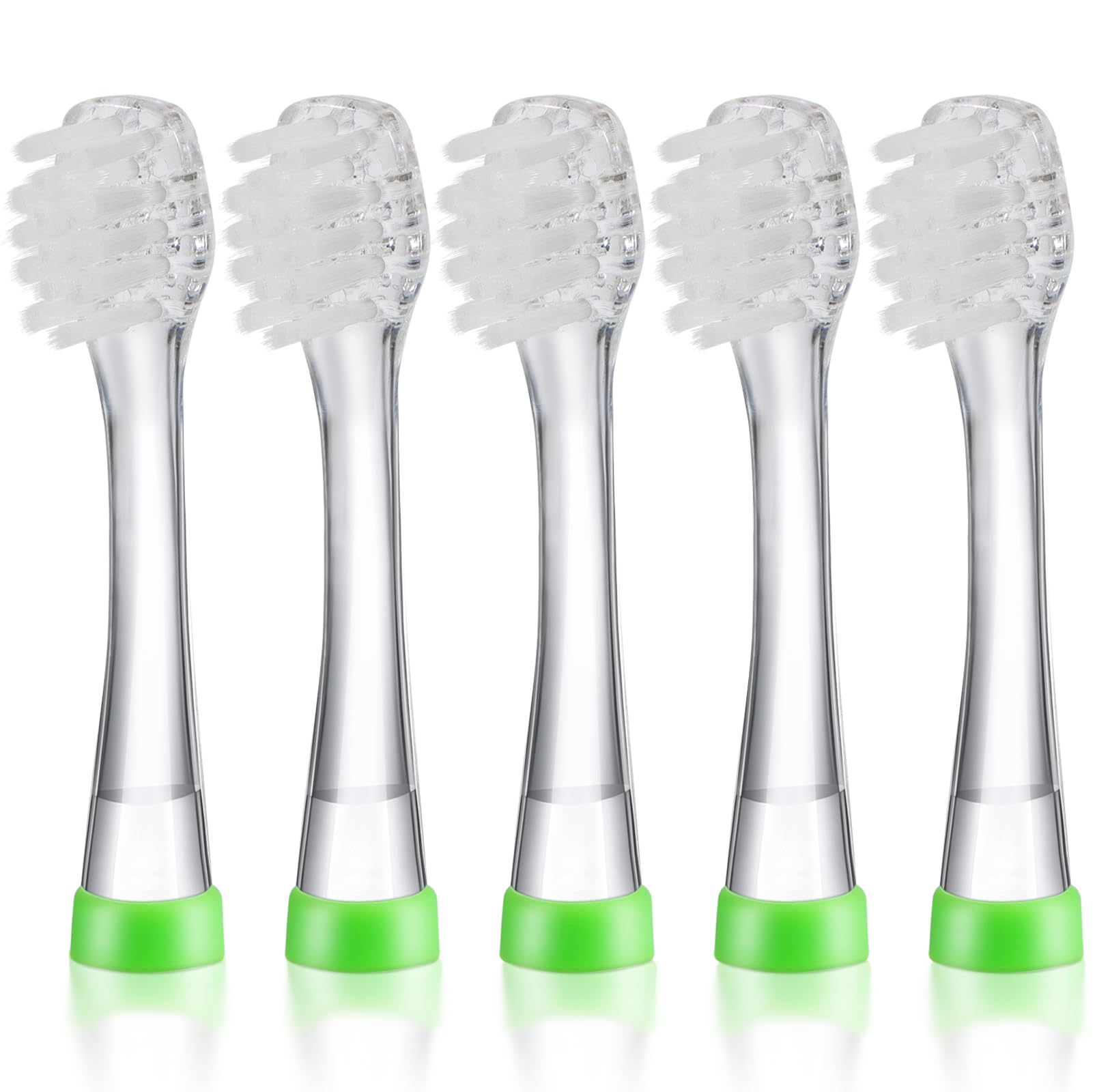 Photo 1 of KOPBTBOY Baby Toothbrush Heads Compatible with Papablic BabyHandy/Toddler Sonic Electric Toothbrushes, Compatible with Brush-Baby BabySonic/Seago SG902/SG602, 5 Pack (18-36 Month)