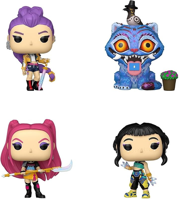 Funko POP! Animation: KPOP Demon Hunters 4 Pack - Zoey, Mira
