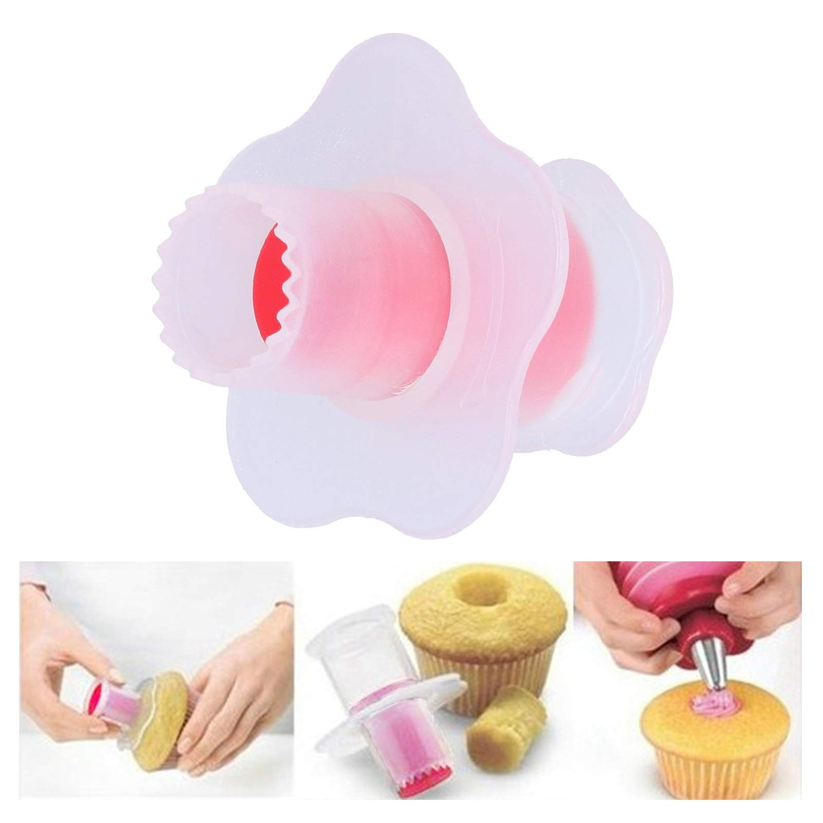 Cupcake Plunger, Cake Core Cream Filler Cake Decorating Tool Cream Jam Ability for Kitchen for Baking Confectionery for Woman