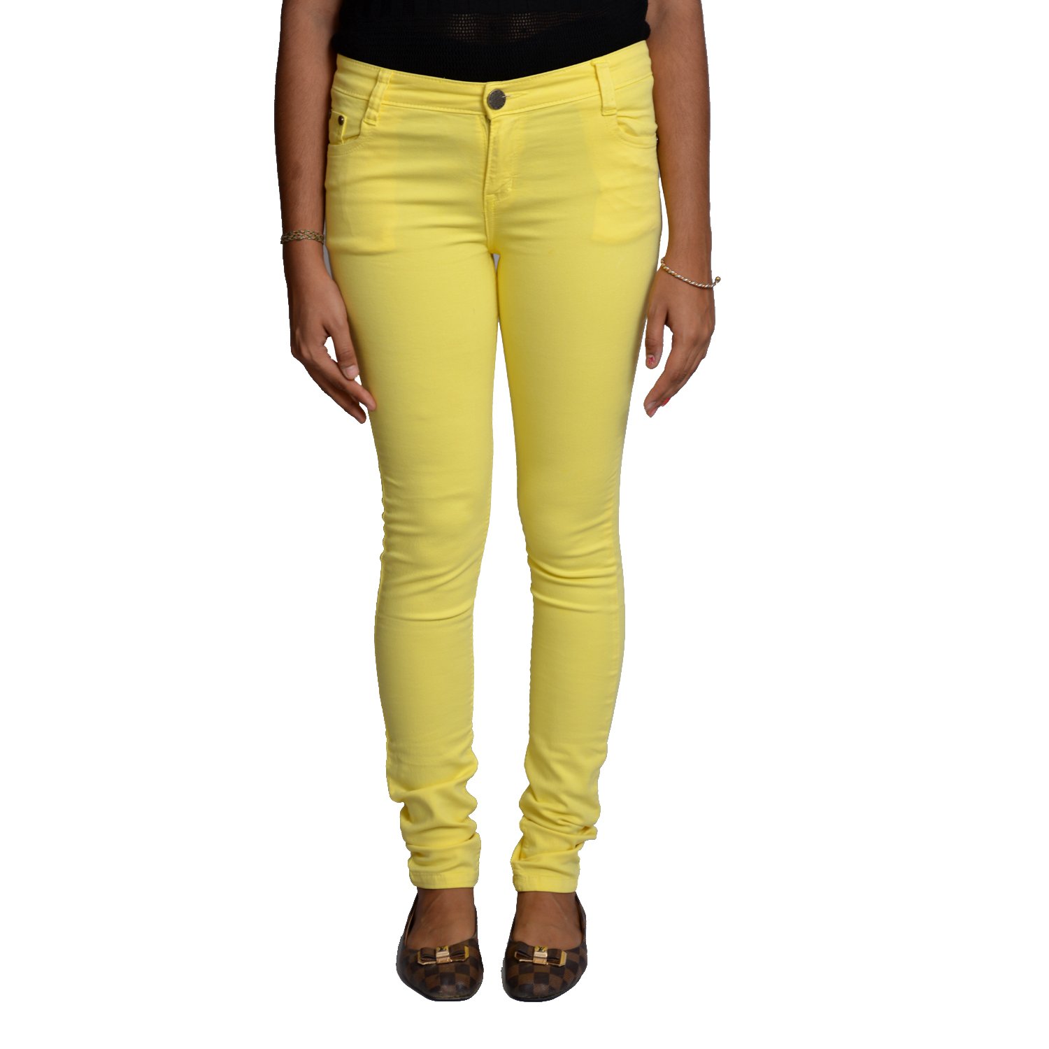 yellow jeans ladies