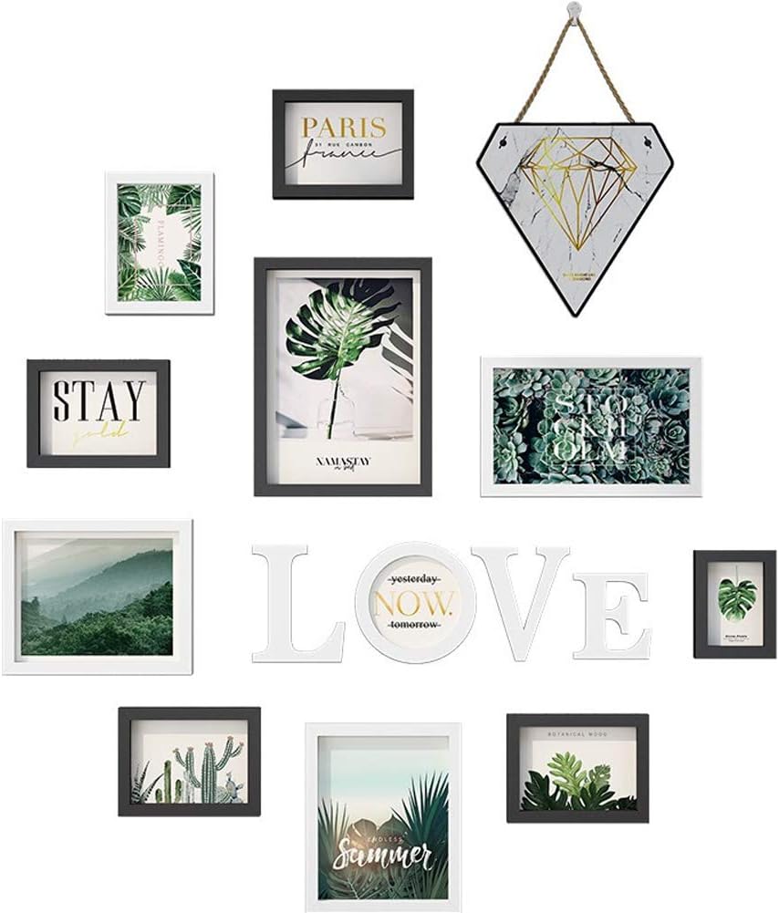 Picture Frames Set, Gallery Wall Frame Kit Set of 12 with Assorted Size