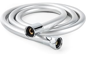 OFFO Shower Hose, Premium RV PVC Handheld Shower Head Hose Flex Hoses Extension with Brass Insert and Nut for Bathing Pet Bat