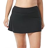 BEACH HOUSE Emma Swim Skort - Modest Plus Size Swimsuit Skirt with Built in Shorts