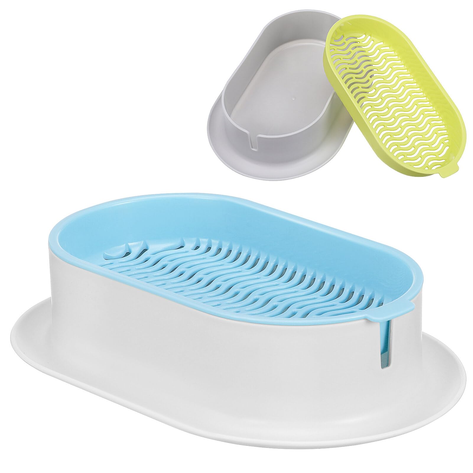 Toddmomy 2 Pcs Cat Grass Planter Hydroponic Cat Grass Cup Nursery Planting Box Sprout Tray for Indoor