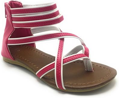 multi coloured gladiator sandals