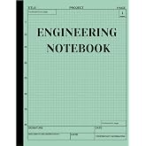Engineering Notebook: 100 Pages Grid Format, Engineer Lab Quadrille Graph Paper ,Math, Engineering Math Physics ,Space Science Technology, Graph Paper ... Student, Architect, Scientist, Designer