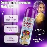 Zopper Hair Spray Multi Colour 6 x 200ml Temporary Washable Fancy Dress view 4