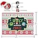 Funnytree Tacky Christmas Sweater Party Backdrop Red and Green Ugly Xmas Patterns Photography Background Winter Kids Elfed Photobooth Decorations Step and Repeat Banner Invitation