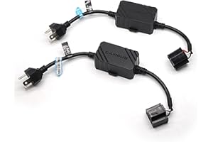 Cougar Motor H4/9003 CANbus Decoder, Anti-Flickering Harness Fog Bulb Fast Hyper Flash Blink Error Code Warning Cancellor(2 PCS)