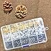 Messen 210 Pieces Dreadlocks Beads Strong Iron Hair Cuffs 8mm Dread Locks Decoration Braiding Filigree Hair Jewelry (Gold/Silver/Gun Black,Not Easy Break)