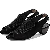 Paul Green Talia Heel Black Suede at 6.5 (US Women's 9) M