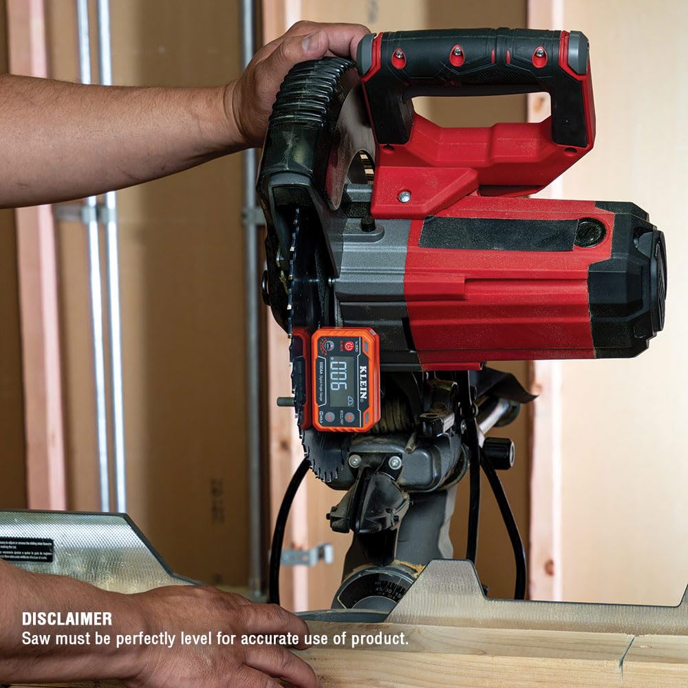 Klein Tools 935DAA Digital Electronic Level and Angle Gauge, LED Angle Alert, Measure and Set Angles, 0-90 and 0-180 Degree Ranges