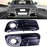 Tiny Force Pair of Fog Light Lamp Bumper Covers Grille Bezel RH LH Compatible with Audi Q5(8R) MK1 2013-2017 Replaces 8R0807682JBJI 8R0807681MBJI Replaces AD8222133 AD8222134 AU1038123/AU1039123