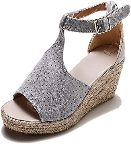Amazon Co Jp Vrgt サンダル レディース ジュート 疲れない サンダル おしゃれ 歩きやすい 大きいサイズ 夏 3e 3e かわいい 9cmヒール オープントゥ グラディエーターサンダル 痛くない 美脚サンダル ストラップ 妊婦 ジュートサンダル 幅広 シューズ バッグ