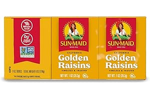 Sun-Maid Natural California Golden Raisins (6 Count , Pack of 1)