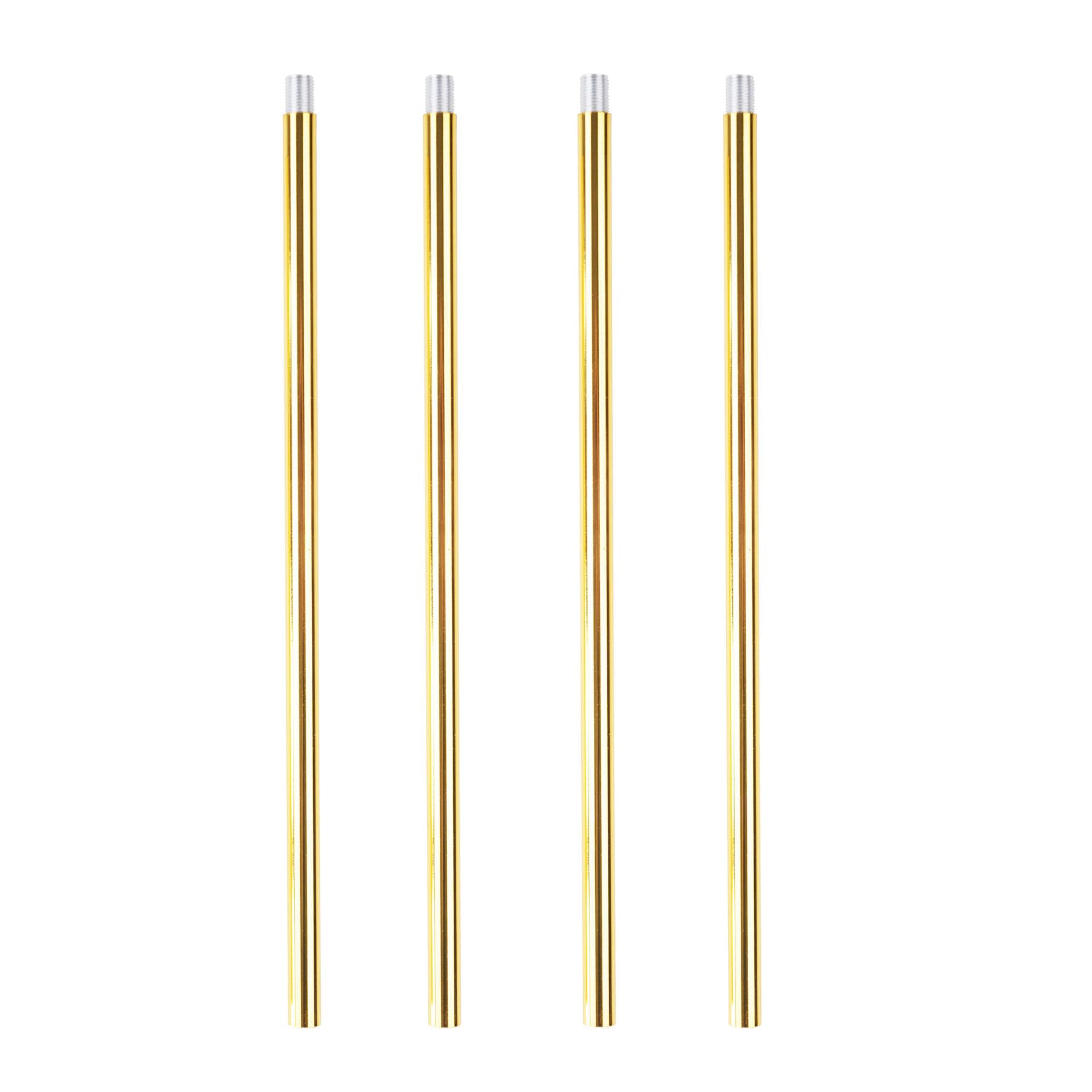 Photo 1 of HALIGATE Bright Gold M10 Threaded Extension Rod for Pendant Light, Island Lighting, Chandeliers,Lighting Fixture downrods & Stems,12 Inches
