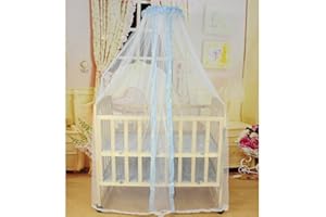 ikasus Baby Crib Mosquito Net,Baby Canopy Bed Netting,Baby Toddler Bed Crib Dome Canopy Curtain Netting See Through Mesh Bed Cover for Nurseries, Canopy Bed,1.6Mx4.2M