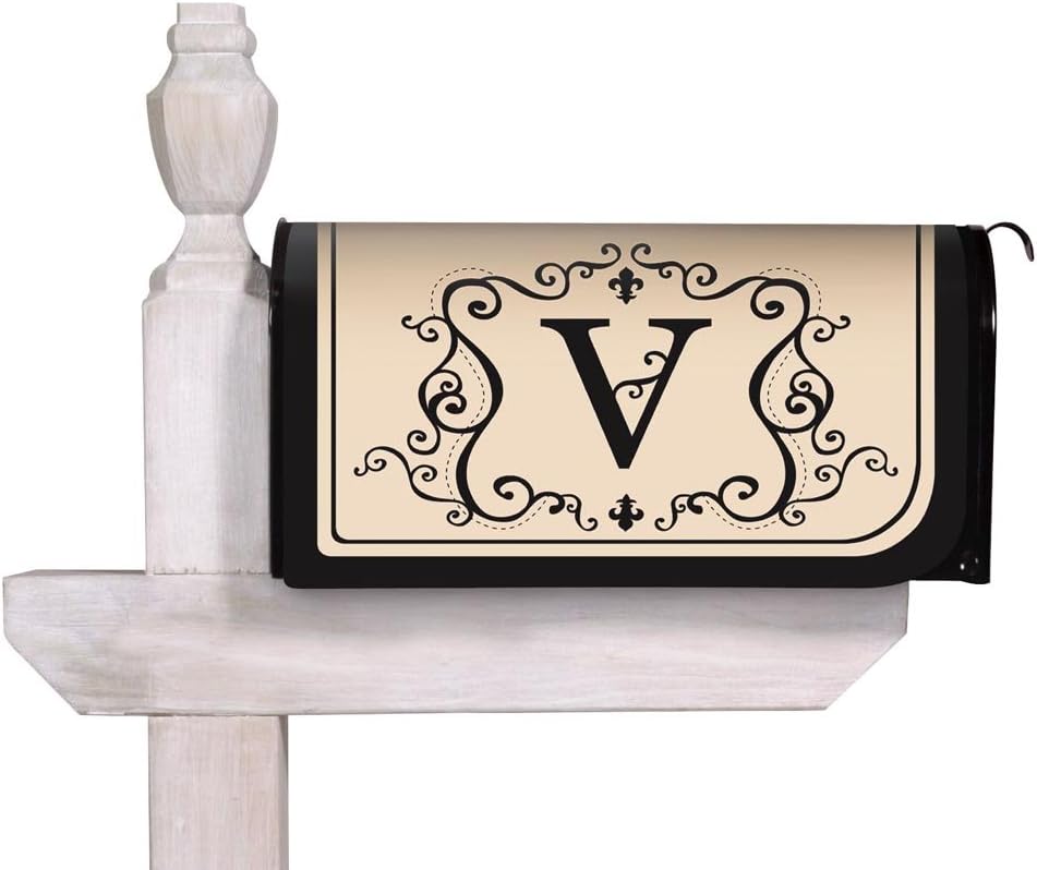Mailbox Cover with V Monogram Garden & Outdoor