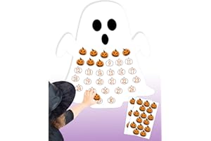 Sinasasspel Halloween Countdown Calendar Advent Calendar for 30 Days Ghost Paper Poster Pumpkin Sealing Stickers Halloween Decor for Home Classroom Office Wall Gift Idea
