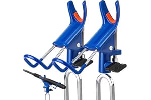 DZrudun Fishing Rod Pole Holder for Ground,Bank Fishing Rod Holder-2/4 Pack,Upgraded 360 Degree Adjustable Fishing Gear,Folding Catfishing Equipment,Portable&Rust-Proof Pole Stand,Fishing Gift for Men