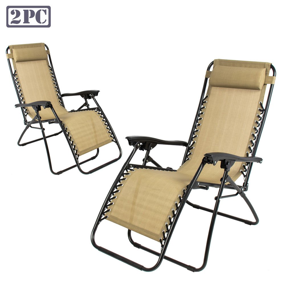 Partysaving Infinity Zero Gravity Outdoor Lounge Patio Folding