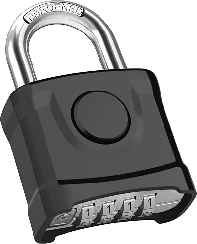 Diyife Heavy Duty 4 Digit Combination Padlock 54mm Weatherproof 8mm Shackle