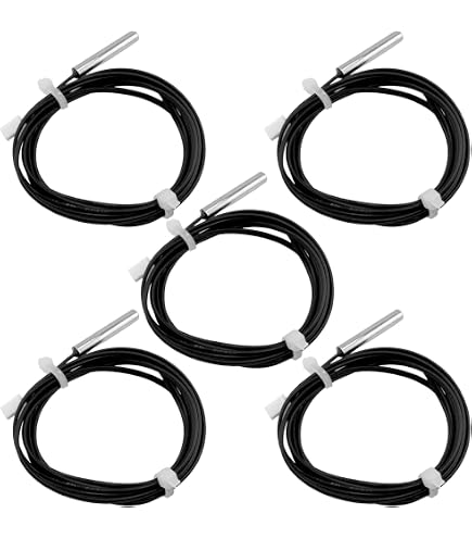 PATIKIL Lot De 10 Manchons Cuivre Sonde Température Avec Ressort Inox - Pour Climatiseur Et Réfrigérateur