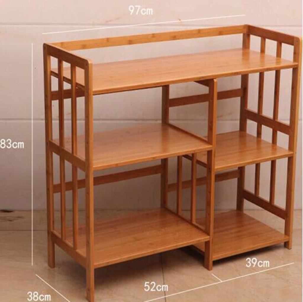 LFFSHELF Estable Bamboo Estante para microondas Estantería de ...