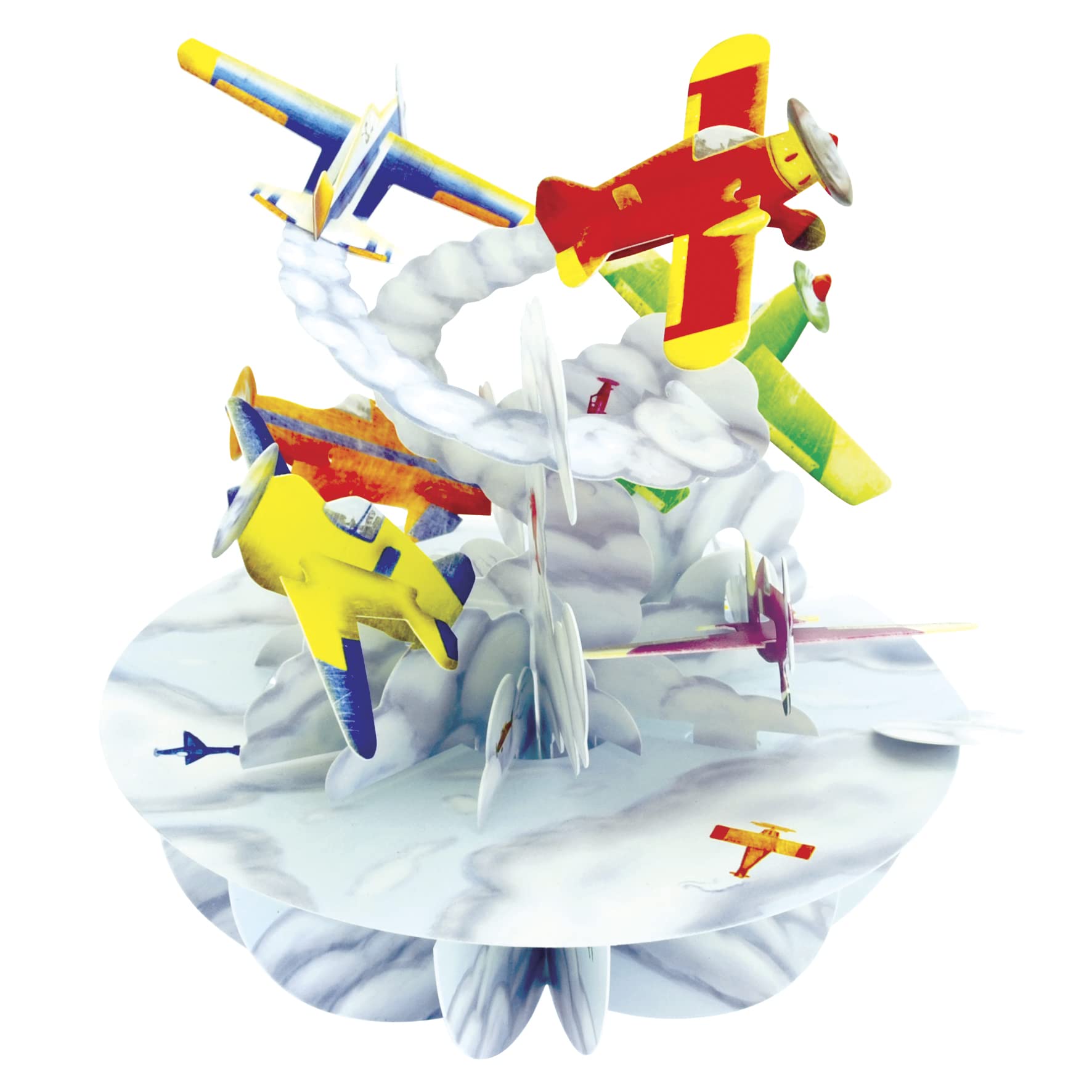 SANTORO Pirouette, 3D Pop Up Greeting Card - Planes - For Him, Her, Family | Aeroplane Card For Birthday | Plane Card For Kids | Gifts for Plane Enthusiasts