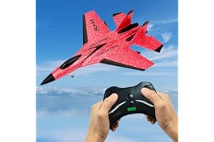 soputry SU-35 Jet Fighter Stunt RC Airplane, 2CH RC Plane Toy Remote Control Airplane, Aero Jet RC Glider EPP Aircraft Model with Luminous Strip, Airplane Model Fighter Plane Glider Toy