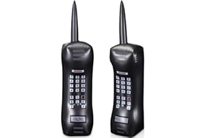 Gejoy 2 Packs Inflatable Mobile Phone Inflatable Retro Mobile Phone 80's 90's Party Decoration Hip Hop Costume Birthday Theme Props Fancy Dress Accessory,30 Inches (Black)