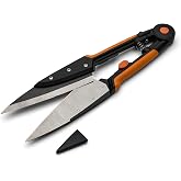 Kings County Tools Garden Clippers - Grass Cutter Hand Edging Shears | Straight Yard Scissors for Outdoor Edges, Weeding, or Hedge Shears