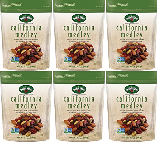 Second Nature California Medley Trail Mix - 12 oz Resealable Snack Pouches (Pack of 6) - Certified Gluten-Free Snack, Nut Trail Mix to Satisfy Hunger - Thumbnail 6
