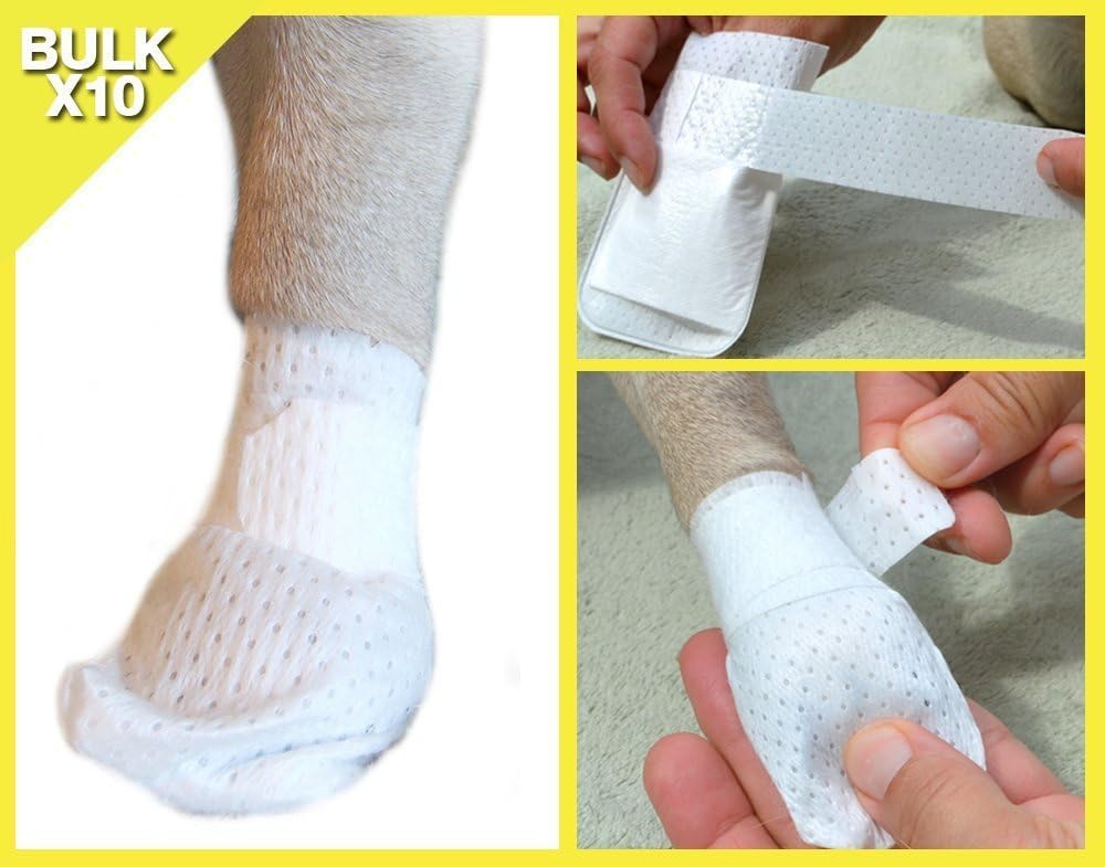 PawFlex Medimitt Paw Bandages for Dogs, Cats and Pets Medical Booties, First aid
