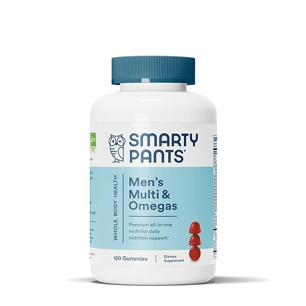 SMARTYPANTS MEN’S MULTI & OMEGAS GUMMIES, 120 COUNT
