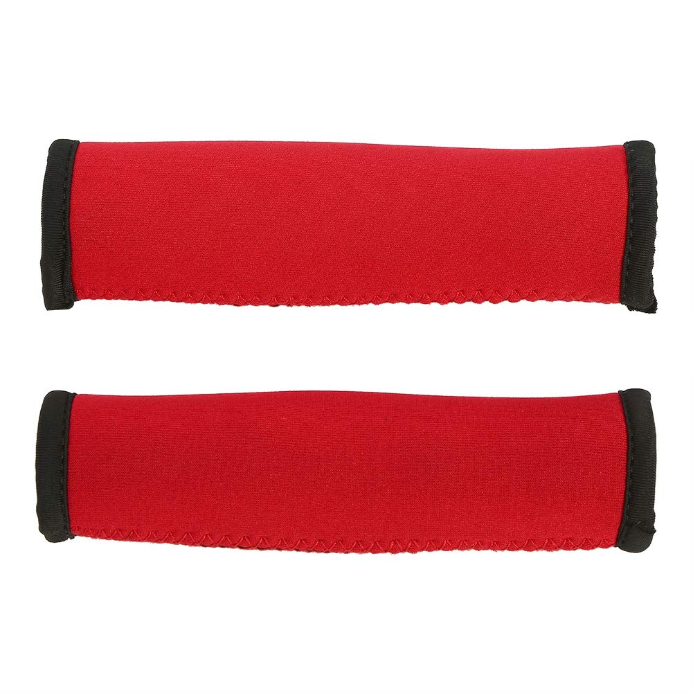 Keenso 2pcs 3 Colors 15cm Kayak Paddle Grips?Diving Fabric Kayak Paddle Grips Prevent Blisters and Callus(red) Water Sports