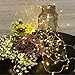 Goodia Copper Wire String Lights, 33ft 100 Micro LEDs Solar Firefly Lights Waterproof Decorative Lighting, Warm White