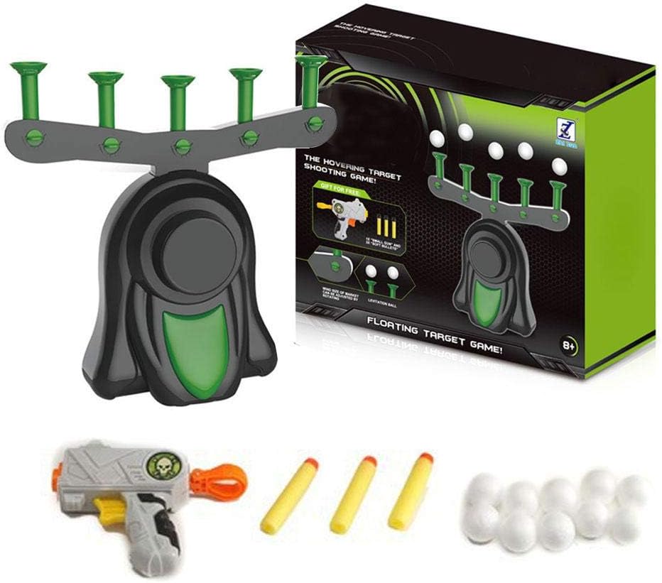 MOGOI Shooting Games, Electric Targets for Shooting, Hover Shooting Target Compatible with Nerf Toys, Target Practice Toys, Space Guns for Boys, Including Blasters and Foam Dart