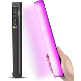 FotStdio 114 LEDs RGB Video Light Wand, Magnetic Handheld Magnetic Tube Light 2500K-9000K CCT &amp; 20 Scene Modes with 3000mAh Battery, 95+ CRI, 120&deg; Beam Angle for Photography YouTube TikTok Vlog